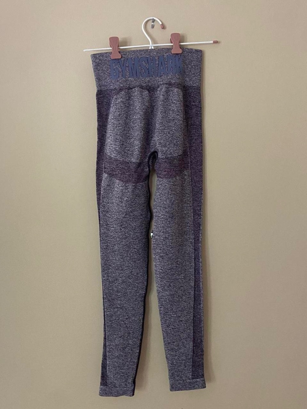 Gymshark Kids Heathered Plum Seamless Leggings